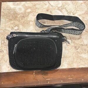 Black Studded Crossbody Bag